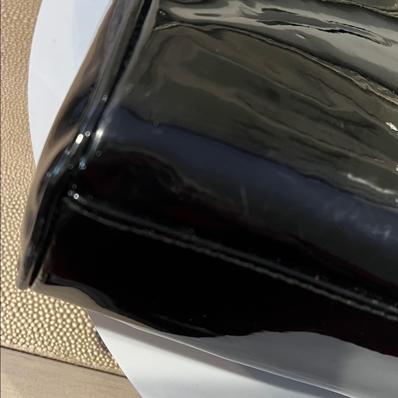 Gianni Bernini Black Patent Leather Shoulder Bag - Picture 17 of 17